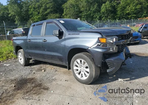 2021 Chevrolet Silverado K1500 Custom из США, поврежденный, VIN 1GCPYBEKXMZ400081